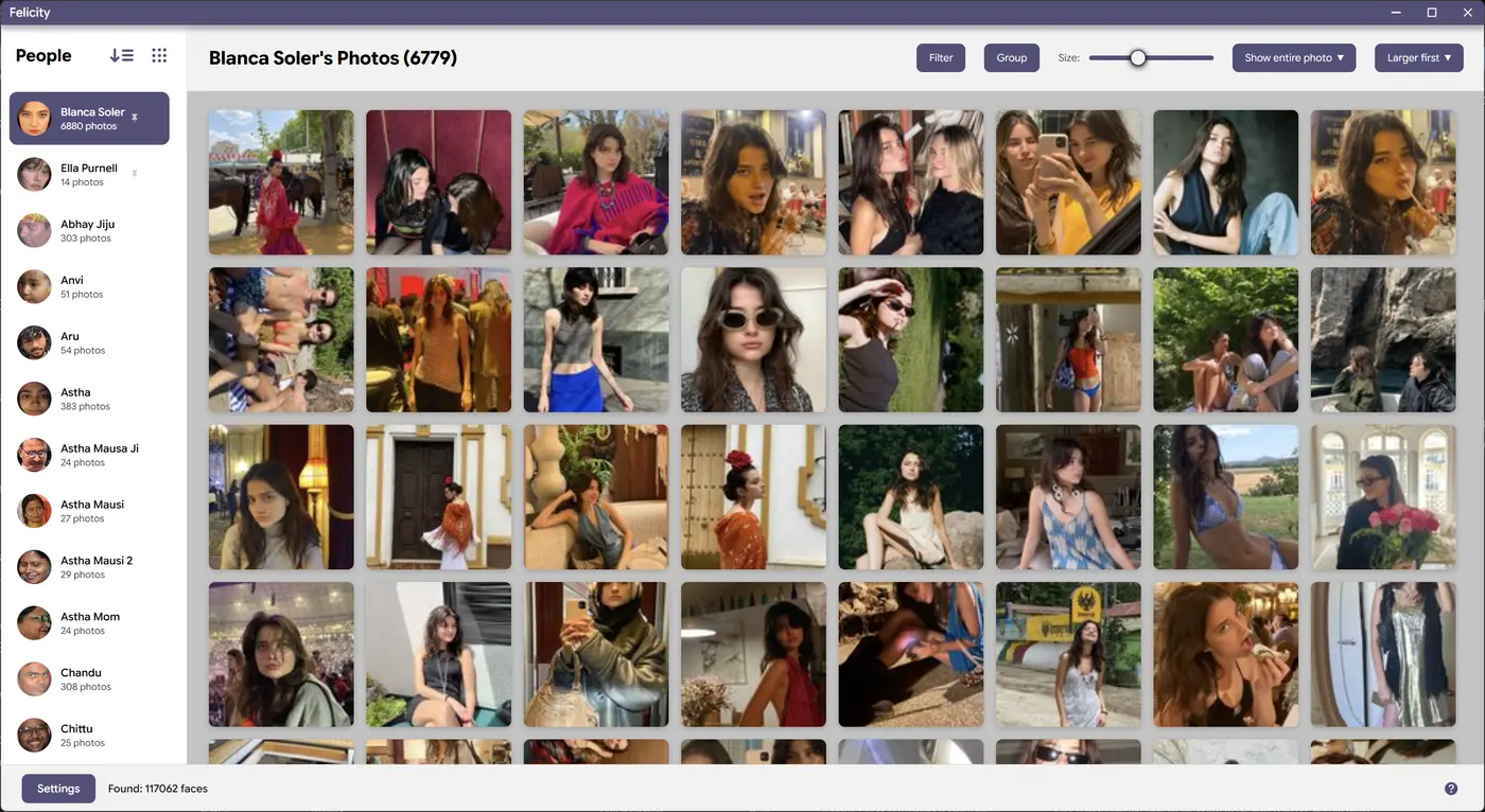 Felicity in light theme