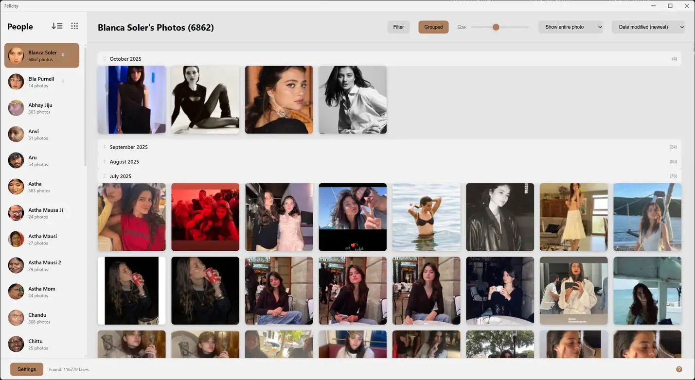 Felicity in light theme